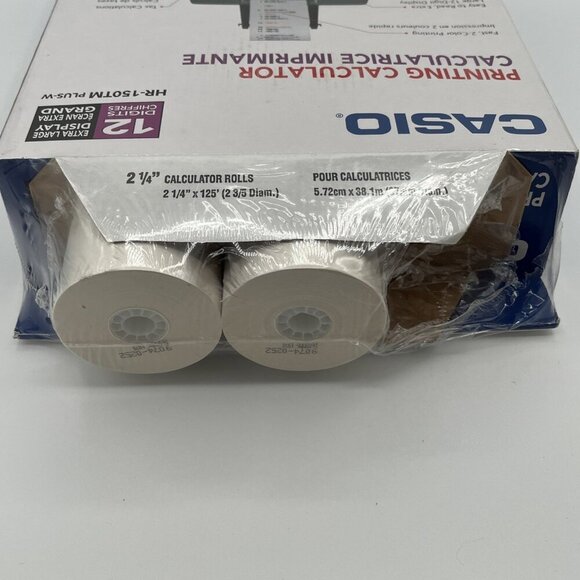 Casio HR-150TM Plus-W Desktop Printing Calculator 12 Digit XL Display NIB - Picture 6 of 14